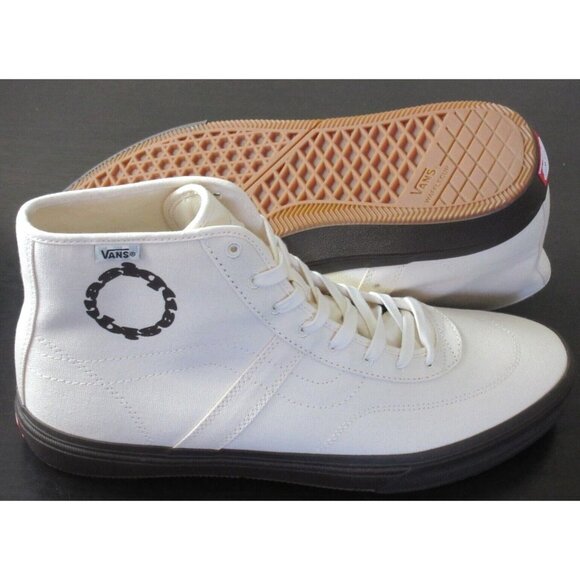 Vans x Quasi Men's Gilbert Crocket Hi Decon White Canvas shoes Sizes NIB - Picture 5 of 8